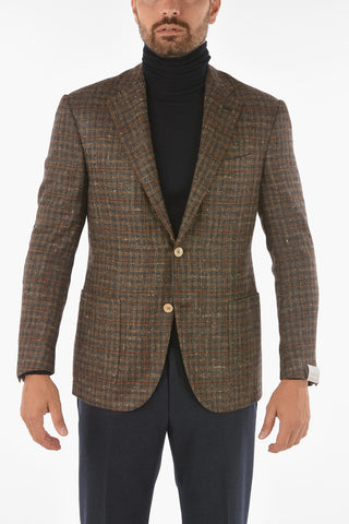 check LEADER SOFT 2-button blazer drop 7R