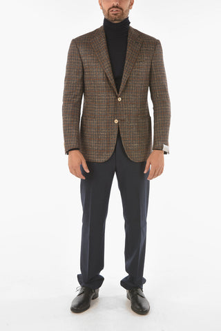 check LEADER SOFT 2-button blazer drop 7R