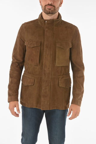 ID Multipocket MET Suede Jacket with Drawstring