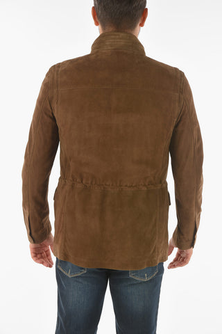 ID Multipocket MET Suede Jacket with Drawstring