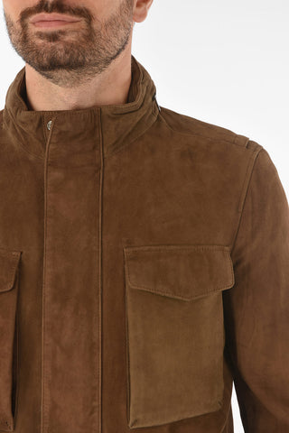 ID Multipocket MET Suede Jacket with Drawstring