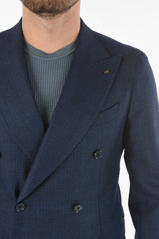 CC COLLECTION peak lapel 2-button double breasted REWARD suit drop 7R