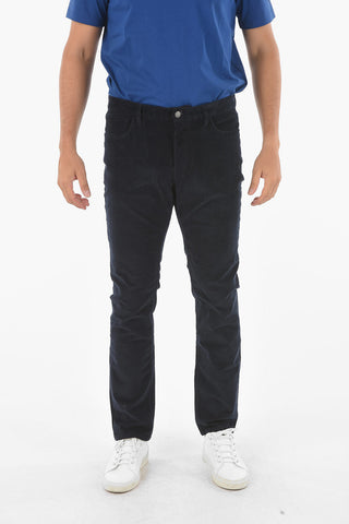 Stretched Cotton 5-pocket Corduroy Pants