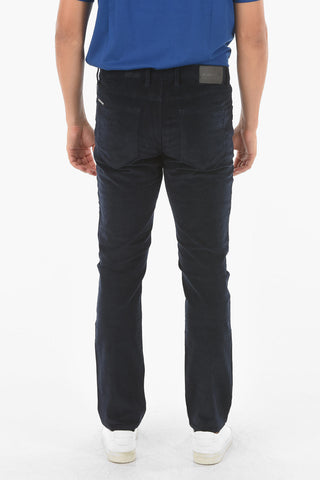 Stretched Cotton 5-pocket Corduroy Pants