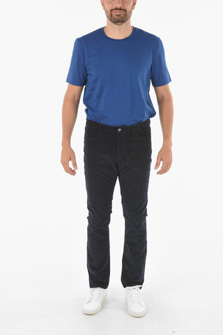 Stretched Cotton 5-pocket Corduroy Pants