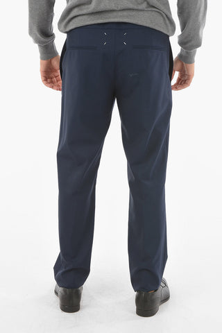 MM14 Virgin Wool Chino Pants with Logo Detail