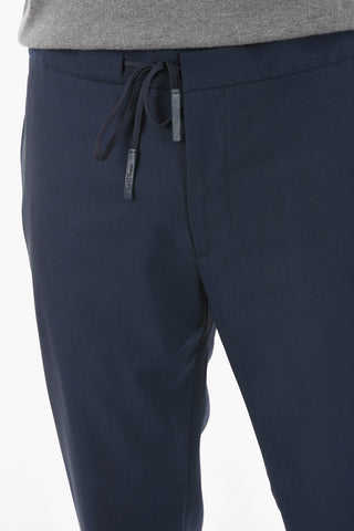 MM14 Virgin Wool Chino Pants with Logo Detail