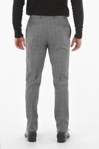 windowpane check virgin wool MANTUA notch lapel belt loops 2-button suit drop 6R
