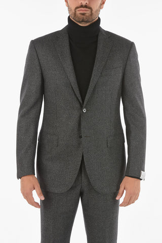 virgin wool ACADEMY side vents 2-button suit drop 7R