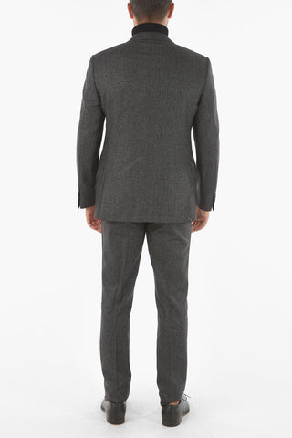 virgin wool ACADEMY side vents 2-button suit drop 7R