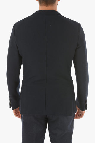 ID virgin wool notch lapel 2-button blazer drop 7R
