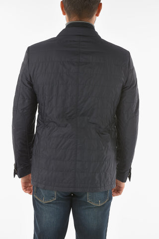 ID solid color quilted jacket