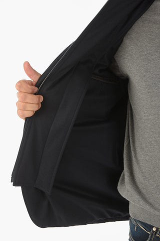ID solid color quilted jacket