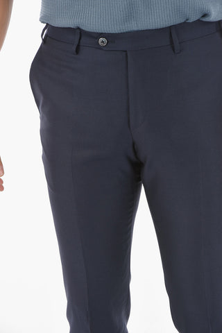 virgin wool and Silk  CERIM.ACADEMY peak lapel 2-buttons suit