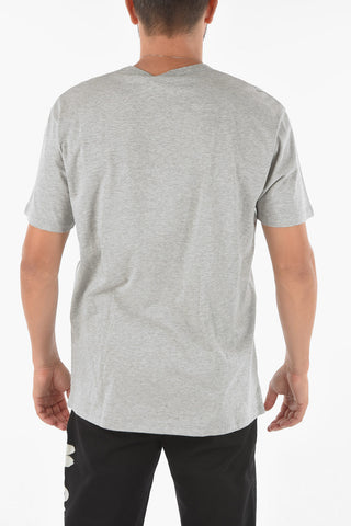 Logoed Crewneck T-shirt with Skull Print
