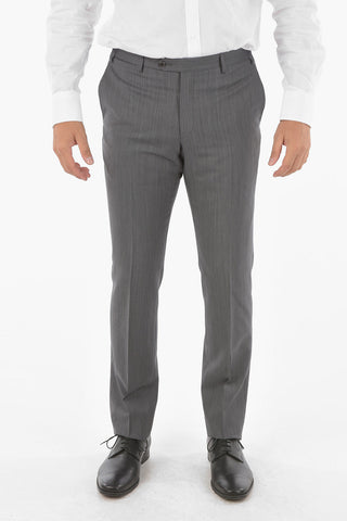 virgin wool CERIM. ACADEMY peak lapel 3 piece waistcoat suit drop 7R