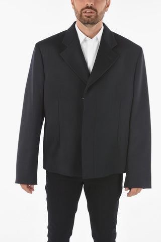 MM10 Wool Blazer with Raw-cut Edge