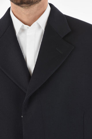 MM10 Wool Blazer with Raw-cut Edge