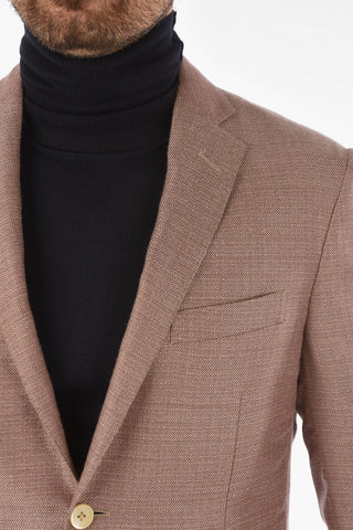 giacca a 2 bottoni ACADEMY SOFT in seta e in cashmere due spacchi