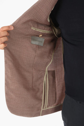 giacca a 2 bottoni ACADEMY SOFT in seta e in cashmere due spacchi