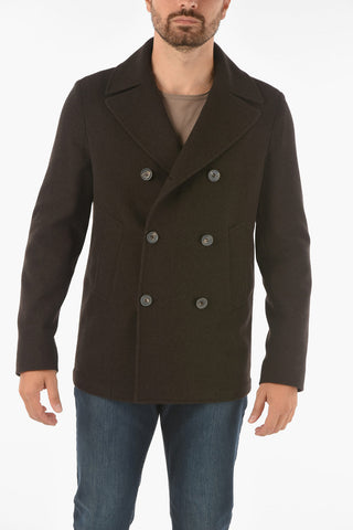 Half Lined Double Breasted Virgin Wool Coat