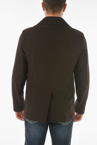 Half Lined Double Breasted Virgin Wool Coat