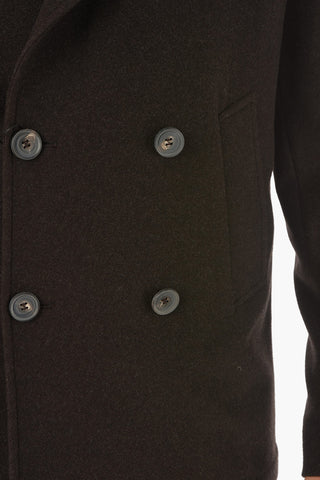 Half Lined Double Breasted Virgin Wool Coat