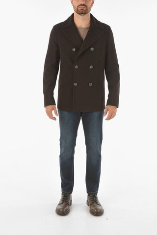 Half Lined Double Breasted Virgin Wool Coat