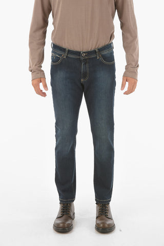 CC COLLECTION 17cm stretch denim straight fit jeans