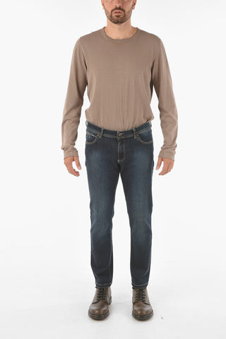 CC COLLECTION 17cm stretch denim straight fit jeans