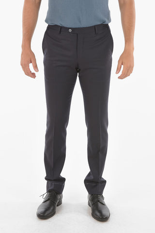 virgin wool CERIM.ACADEMY peak lapel 1-button suit