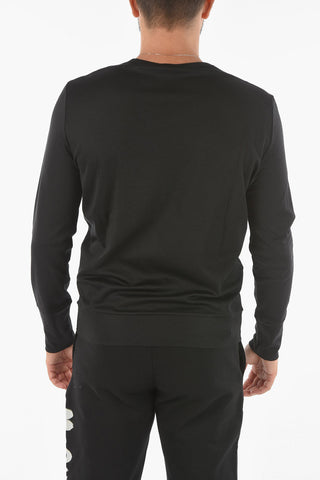 LUXURY Silk Long-sleeve T-shirt with Braided Detail