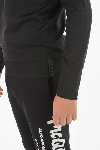 LUXURY Silk Long-sleeve T-shirt with Braided Detail