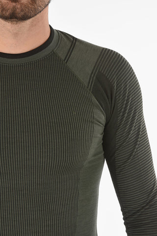 Stretched Wool Blend Long-sleeve T-shirt