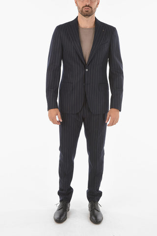 CC COLLECTION awning striped RETAILORED side vents notch lapel 2-button suit