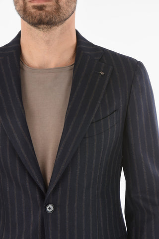 CC COLLECTION awning striped RETAILORED side vents notch lapel 2-button suit