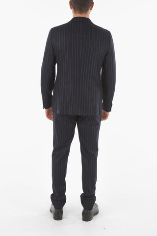 CC COLLECTION awning striped RETAILORED side vents notch lapel 2-button suit
