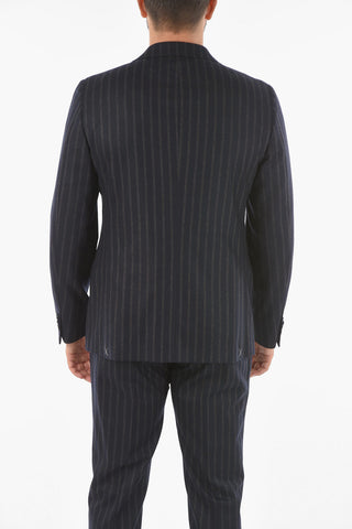CC COLLECTION awning striped RETAILORED side vents notch lapel 2-button suit