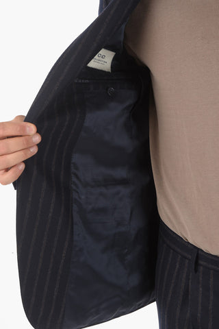 CC COLLECTION awning striped RETAILORED side vents notch lapel 2-button suit