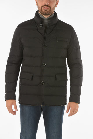 CC COLLECTION solid color KITON down jacket with breast pocket