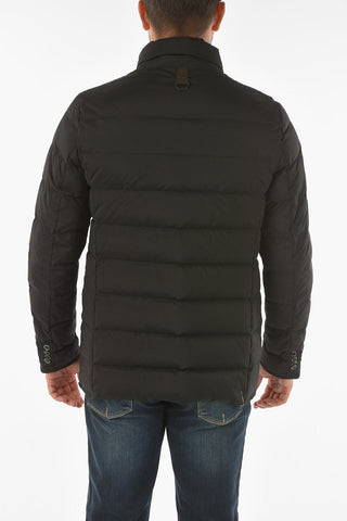 CC COLLECTION solid color KITON down jacket with breast pocket