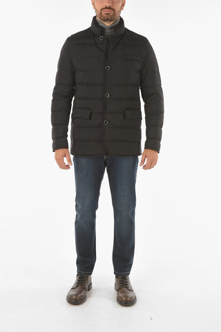 CC COLLECTION solid color KITON down jacket with breast pocket