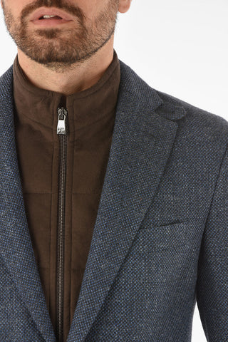 Cashmere Blend LEADER SOFT Blazer with Removable Chest Piece
