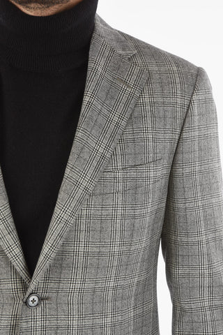 district check MANTUA notch lapel 2-button suit drop 6R
