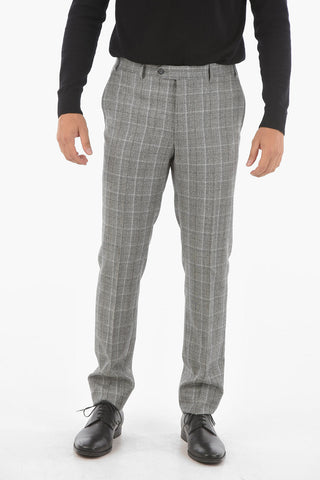 district check MANTUA notch lapel 2-button suit drop 6R
