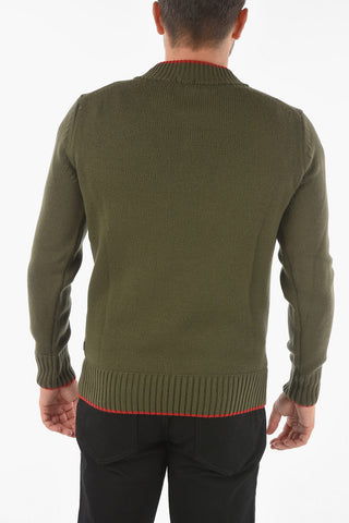 Maglia Collo a V in Lana Vergine
