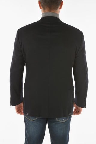 cashmere side vents notch lapel LEADER SOFT 2-button blazer
