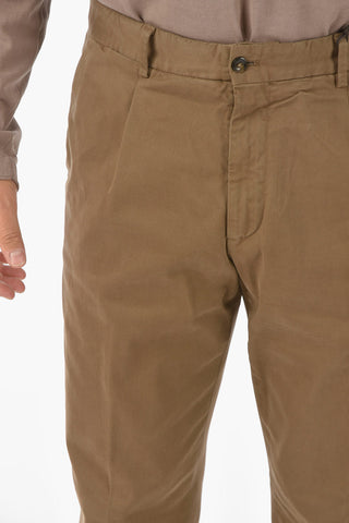 CC COLLECTION stretch cotton cuffed hem chinos