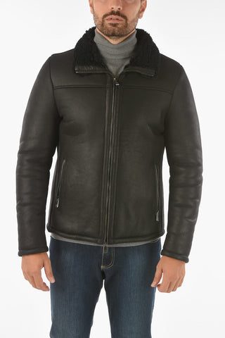 2 pockets shearling jacket