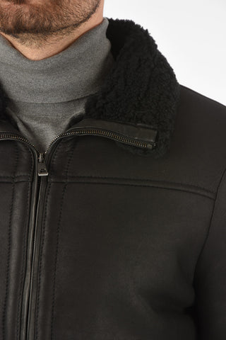 2 pockets shearling jacket